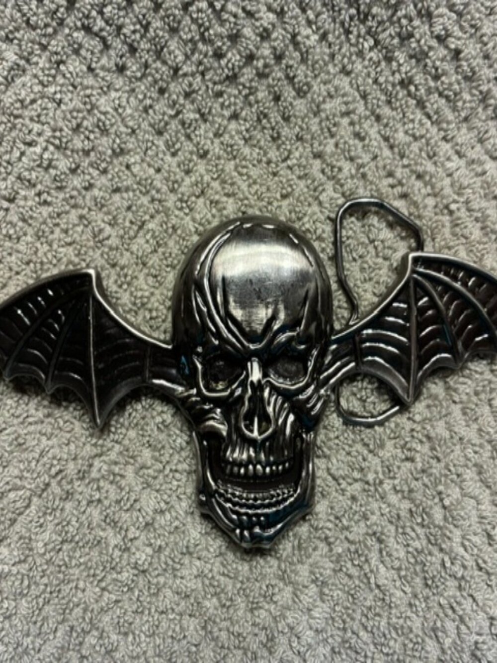 Vintage Winged Skull belt buckle